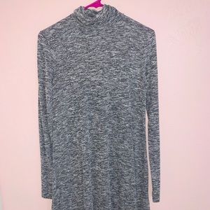 Turtle neck long sleeve dress